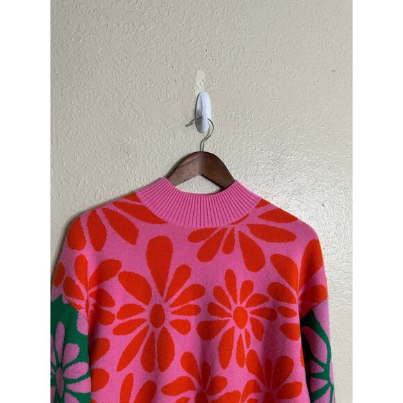 Gorman Rambling Jumper Floral Intarsia Sweater Merino Wool Womans US6 - Picture 8 of 13